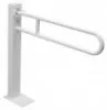 Barre d'appui relevable avec poteau blanche