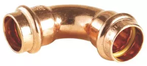 Coude 90° cuivre GAZ double femelle ø22