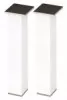 Lot de 2 pieds ABS blanc pour meuble