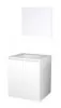 Meuble à suspendre 2 portes 60cm blanc karina miroir suspendu