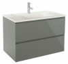 Meuble PANADURA à suspendre 60 cm gris brillant - BATHROOM THERAPY