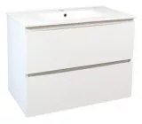 Meuble OSLO à suspendre 2 tiroirs 80cm blanc mat