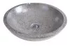 Vasque à poser ronde ø44cm en terrazo grise