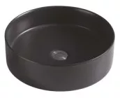 Vasque à poser ronde ø39,5x11,5 cm noire