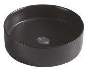 Vasque à poser ronde ø39,5x11,5 cm noire