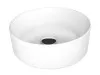 Vasque à poser ronde ø38x13,5 cm blanche