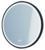 Miroir LED Alexandrie ø80 avec contour noir 