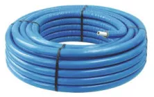 Tube multicouche ø26 isolé bleu en couronne 50m