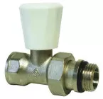 Robinet de radiateur simple réglage droit 12/17 nickelé