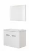 Meuble lave-mains de face blanc goia