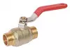 Vanne à sphère double mâle 15/21 V490 à manette plate