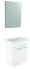 Meuble lave-mains de face blanc cuzco