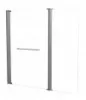 Pare-baignoire 2 volets 140x120cm verre trempe transparent