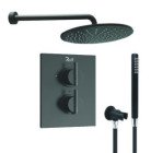 Pack thermostatique de douche à encastrer noir mat Fact'Ory  Inside