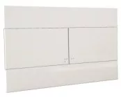 Plaque de commande 3/6 litres carrée blanche 