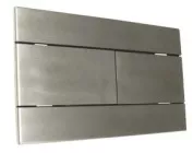 Plaque de commande 3/6 litres carrée inox brossé 