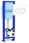 Pack WC suspendu complet autoportant 3/6 litres Ingenio avec plaque de commande - SIAMP