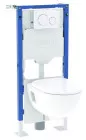 Pack WC suspendu complet autoportant DUOFIX + plaque SIGMA20 - GEBERIT
