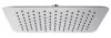 Pomme de tête carrée inox 250x250 mm chromée