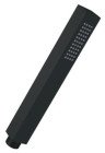 Douchette carrée anticalcaire monojet laiton noir 24,5mm 