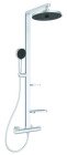 Colonne de douche thermostatique Alu + argent brossé - PORCHER