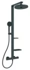 Colonne de douche thermostatique Alu + noir mat - PORCHER
