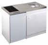 Cuisinette complète électrique 120 cm - Meuble blanc 1 porte - ROLF