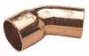 Coude 45° cuivre à souder mâle femelle ø40 - 40 CU
