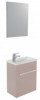 Meuble lave-mains de face taupe cuzco - BATHROOM THERAPY