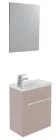 Meuble lave-mains de face taupe cuzco
