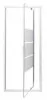 Paroi de douche porte pivotante AUMEA 80 cm
