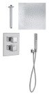 Pack thermostatique de douche à encastrer Cuadr'O 