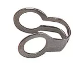 Agrafe laiton chromé pour chaînette perlee 3,3mm