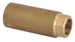 Rallonge laiton brut mâle femelle 15/21- Longueur 25mm
