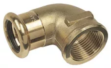 Coude Press 90° femelle bronze à sertir EAU ø16-15/21