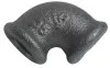 Coude petit rayon 90° FF33/42 fonte noire N°90