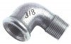 Coude égal fonte galvanisée petit rayon 90° mâle femelle N° 92