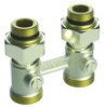 Vanne droite en H bitube raccordement au sol 15/21-20/27 - DANFOSS