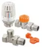 Kit ECLIPSE robinet thermostatique droit auto-équilibrant 15/21 - IMI-HEIMEIER
