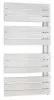 Radiateur sèche-serviettes eau chaude 525W FLAG lames droites blanc - DELTACALOR
