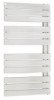 Radiateur sèche-serviettes eau chaude 525W FLAG lames droites blanc - DELTACALOR