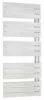 Radiateur sèche-serviettes eau chaude 640W FLAG lames droites blanc - DELTACALOR