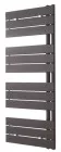 Radiateur sèche-serviettes eau chaude 525W FLAG lames droites noir - DELTACALOR