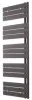 Radiateur sèche-serviettes eau chaude 640W FLAG lames droites noir - DELTACALOR