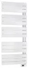 Radiateur sèche-serviettes électrique FLAG 750W lames droites blanc - DELTACALOR