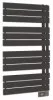 Radiateur sèche-serviettes électrique FLAG 500W lames droites noir - DELTACALOR