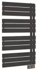 Radiateur sèche-serviettes électrique FLAG 500W lames droites noir - DELTACALOR