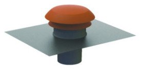 Chapeau de toiture rouge ø160 - ATLANTIC