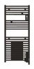 Radiateur sèche-serviettes électrique Doris noir 500W - ATLANTIC