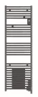 Radiateur sèche-serviettes électrique avec soufflerie Doris anthracite 1750W - ATLANTIC